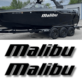 Malibu Boat Decals Vinyl High Quality New 60" - 2PC